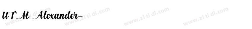 UTM Alexander字体转换